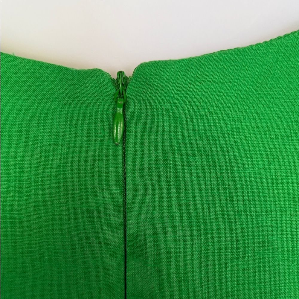 Sleeveless Emerald Midi Dress with Gold Embellished Neckline by J. Howard - Picture 6 of 7